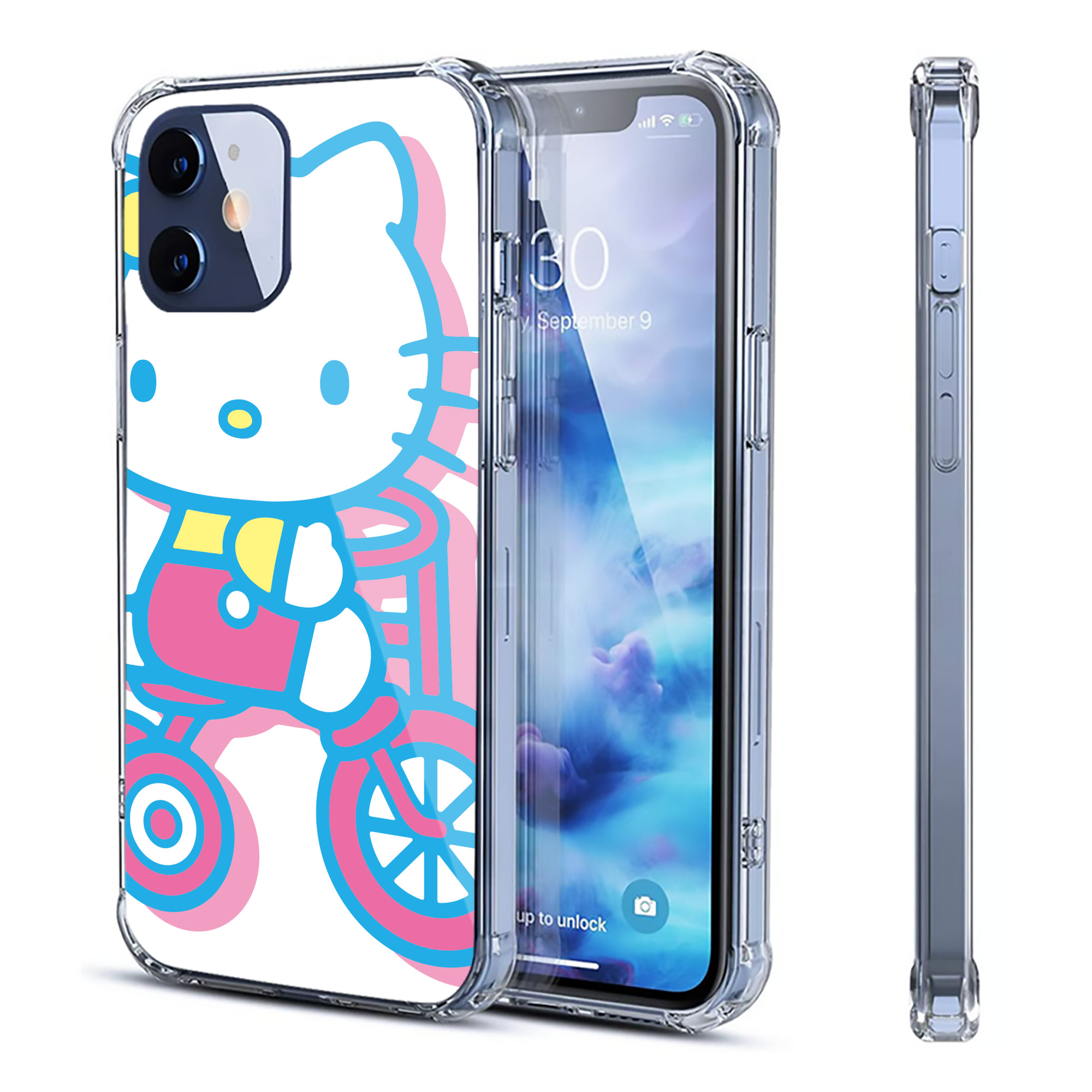 （画像用） Hello Kitty ハローキティ 【iPhone 12シリーズ対応】透明スマホケース（クリアソフトケース）